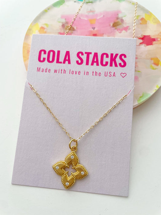 Caroline Necklace - Cola Stacks - 