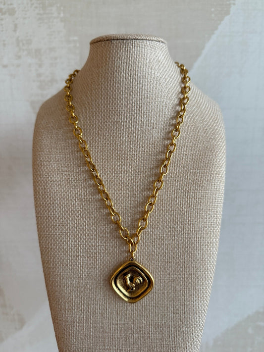 Chain Style 1 - Gamecock Necklace - Cola Stacks - 