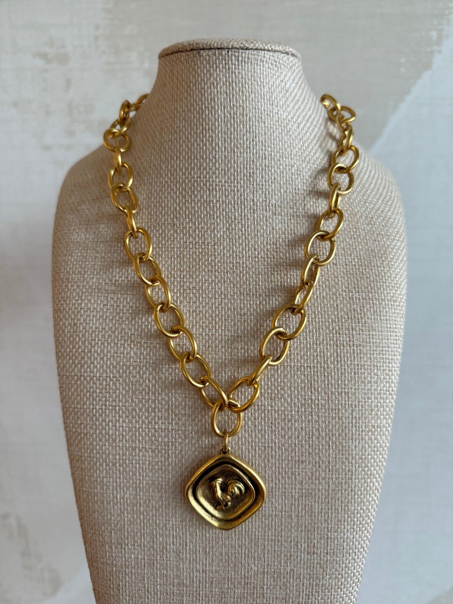 Chain Style 2 - Gamecock Necklace - Cola Stacks - 