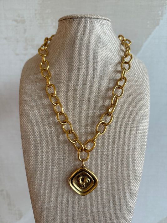 Chain Style 2 - Gamecock Necklace - Cola Stacks - 