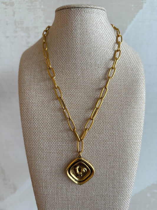 Chain Style 4 - Gamecock Necklace - Cola Stacks - 