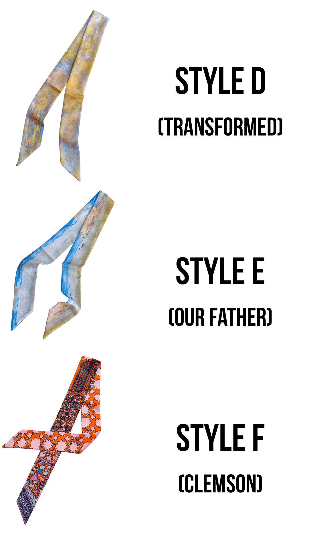 Choose Your Scarf - Cola Stacks - 