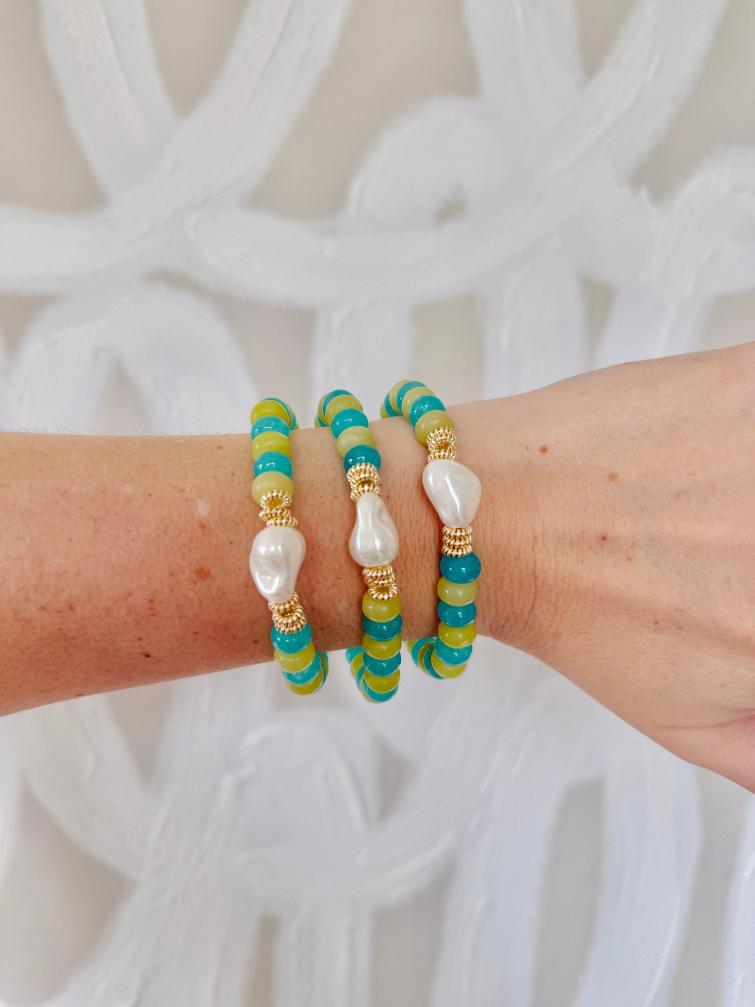 Clayton Bracelet - Cola Stacks - 