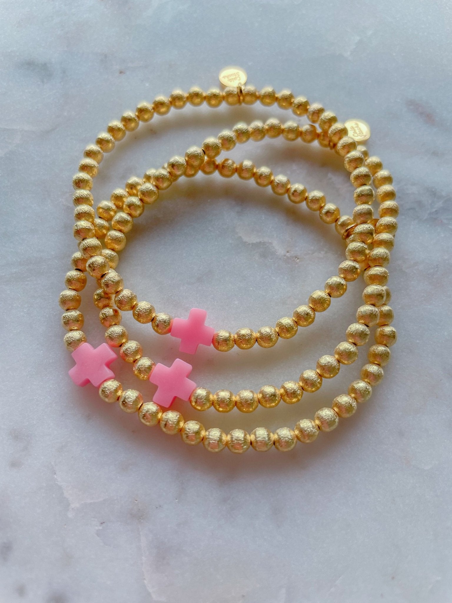 Colored Cross Bracelet - Cola Stacks - 