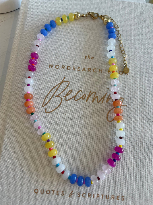 Confetti Necklace - Cola Stacks - 
