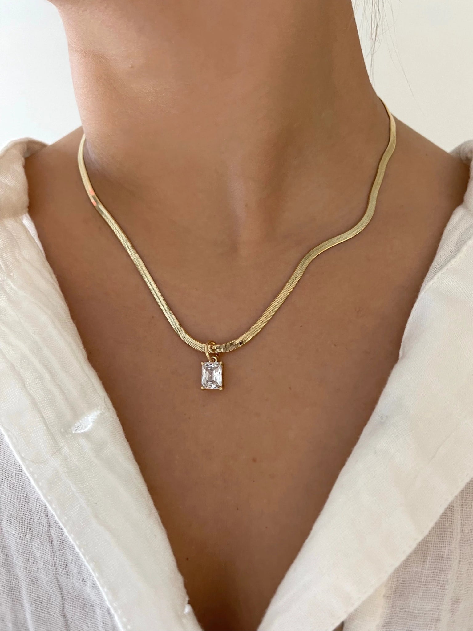 Diana Necklace - Cola Stacks - 