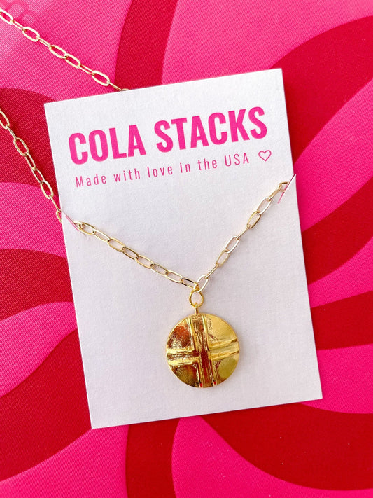 Eleanor Necklace - Cola Stacks -