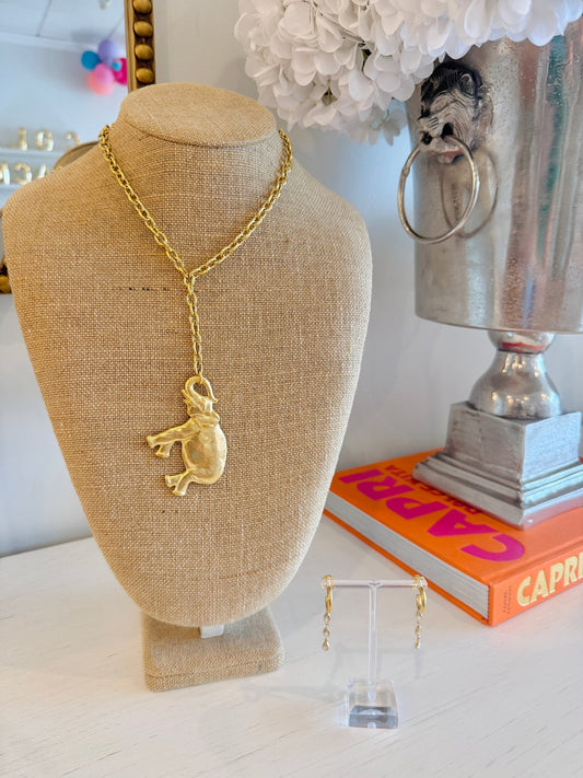 Elephant Necklace - Cola Stacks -
