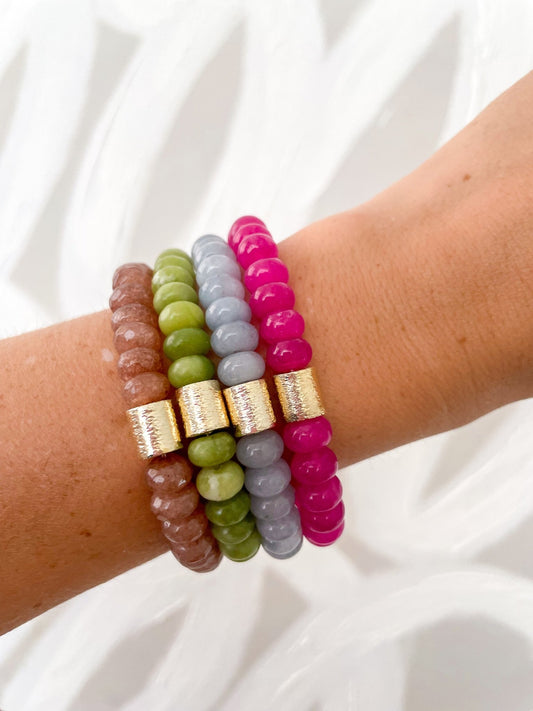 Fall Nandina Bracelet - Cola Stacks - 