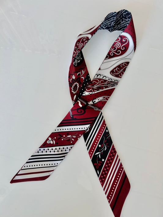 Garnet & Black Scarf - Cola Stacks - 