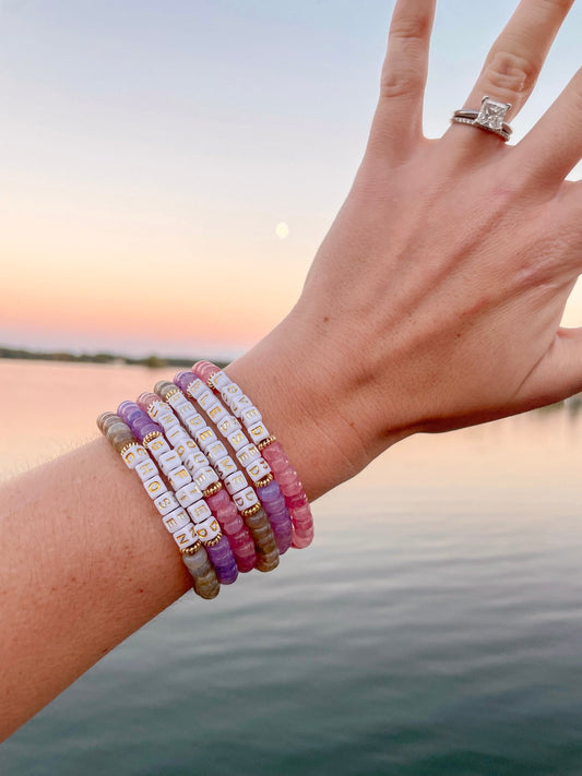 God Says Bracelet - Cola Stacks - 