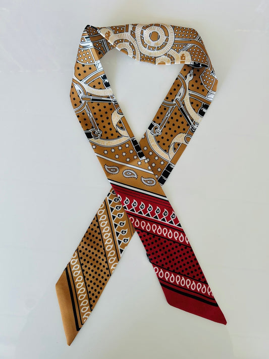 Gold, Black, & White Scarf - Cola Stacks - 