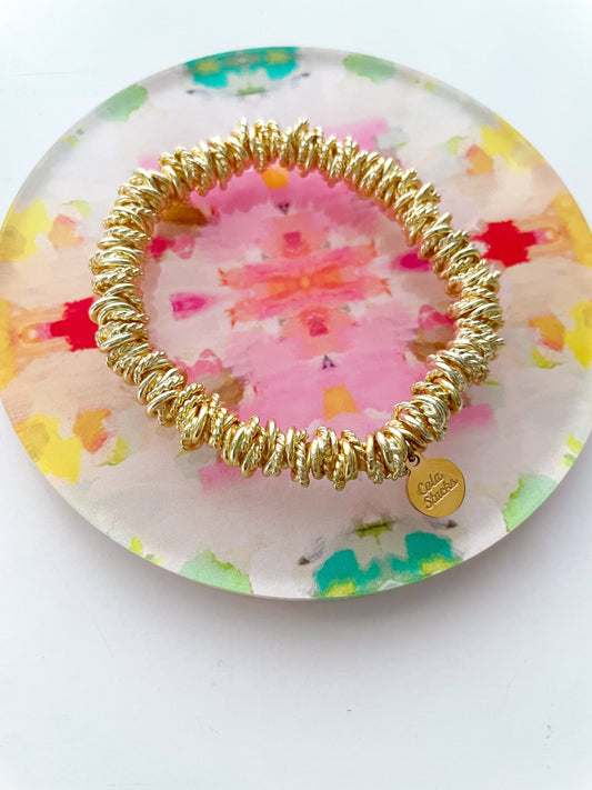 Gold Shelley Bracelet - Cola Stacks - 