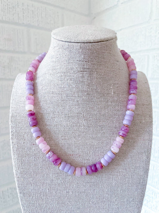 Grace Upon Grace Necklace - Cola Stacks - 