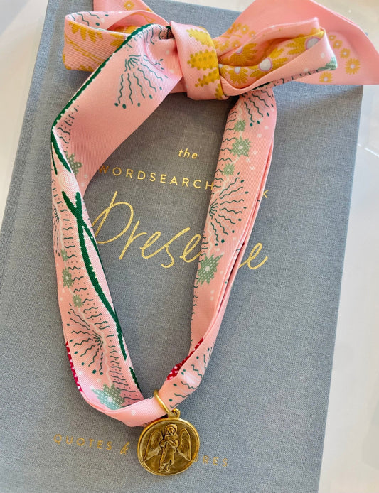 Guardian Angel Scarf Necklace - Cola Stacks - 