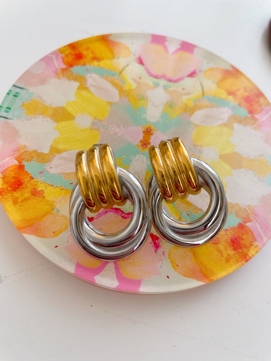 Hannah Earrings - Cola Stacks - 
