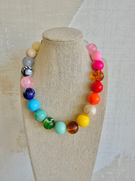 Happy Bauble Necklace - Cola Stacks - 
