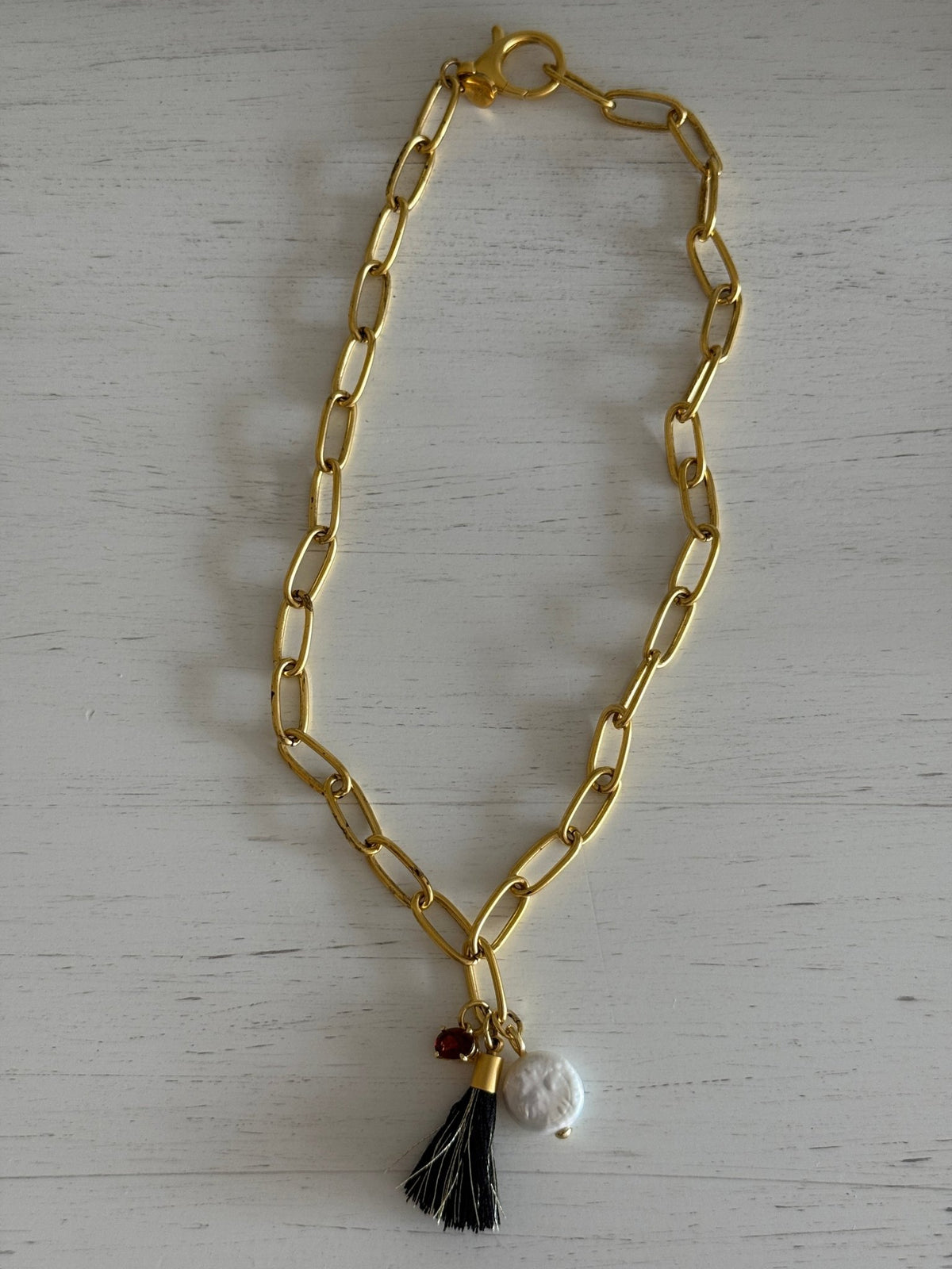 Happy Gameday Necklace - Cola Stacks -