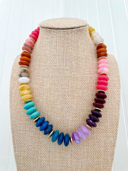 Happy Stack Necklace - Cola Stacks - 