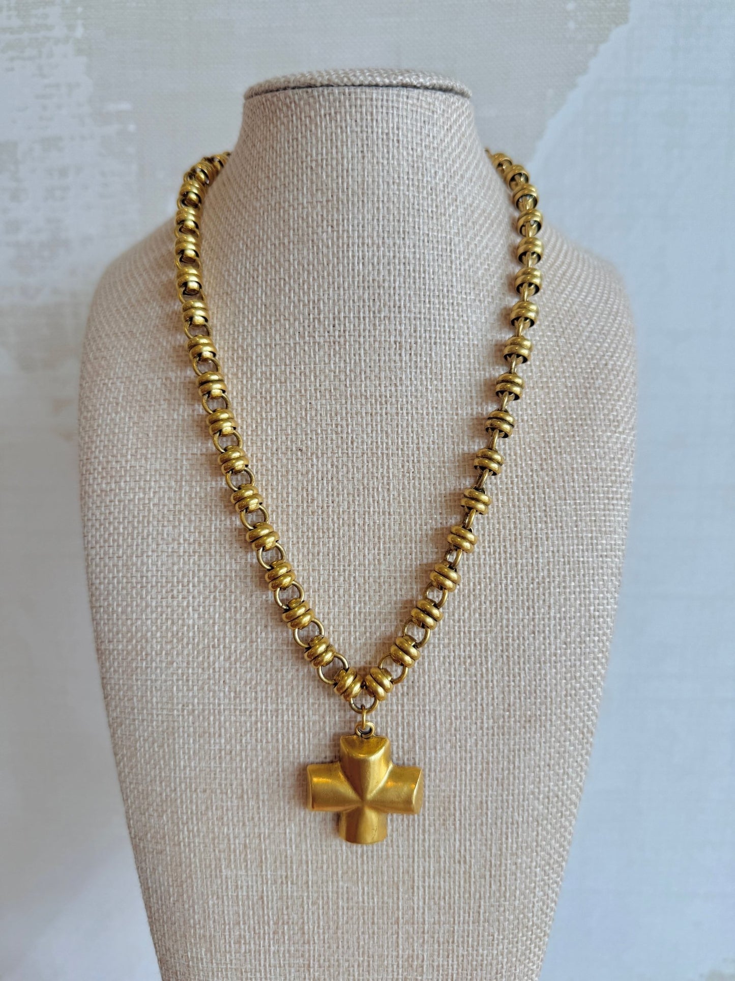 Highland Cross Necklace - Cola Stacks -