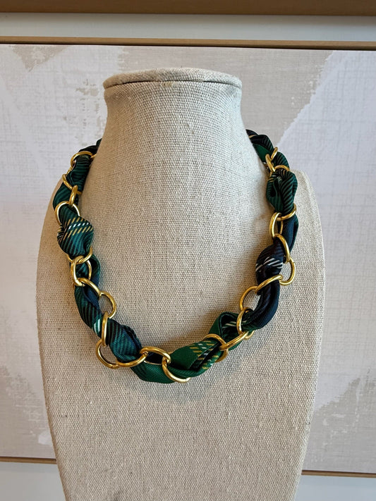 Holly Scarf Chain Necklace - Cola Stacks - 