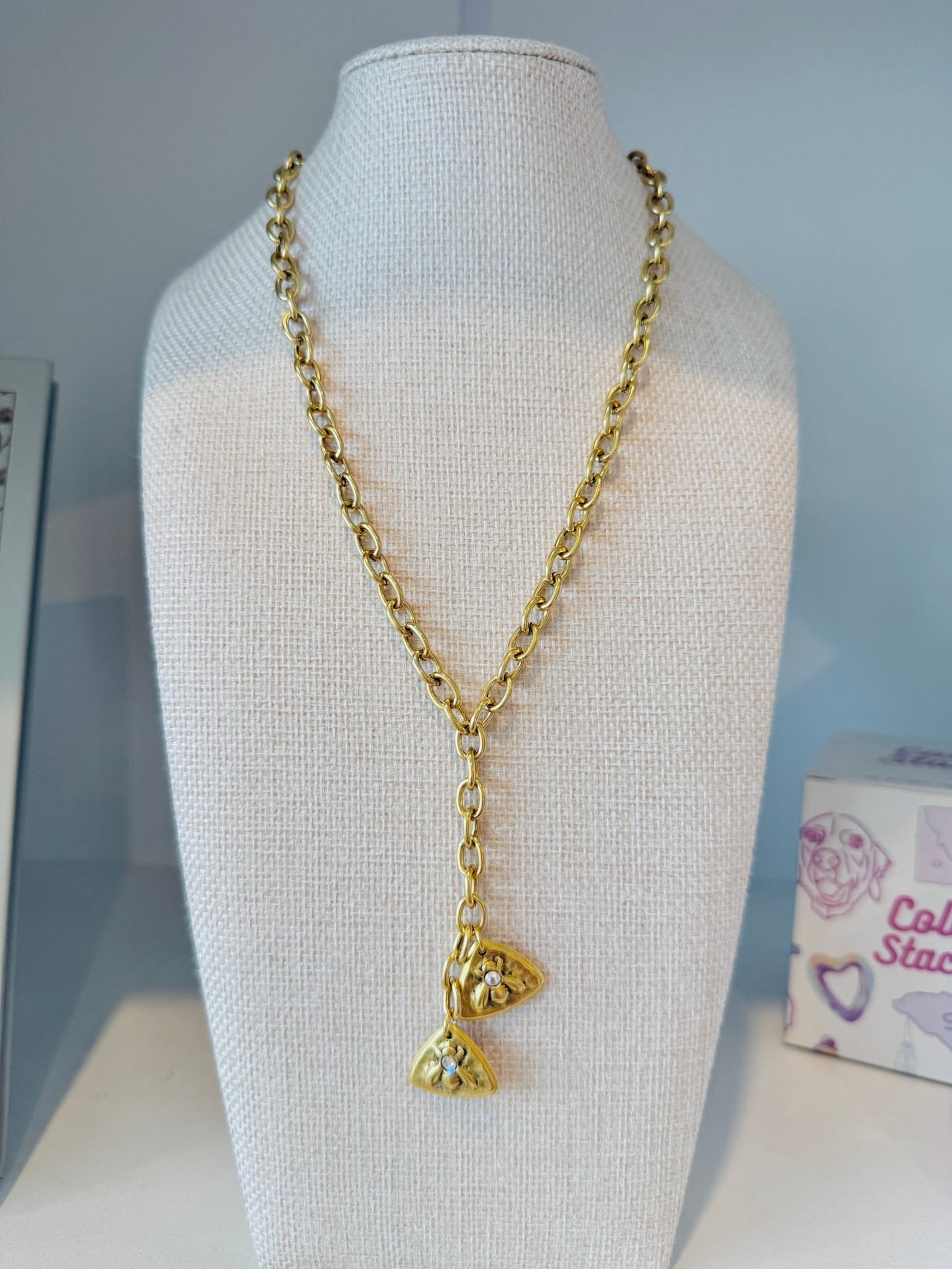 Honey Bee Necklace - Cola Stacks -