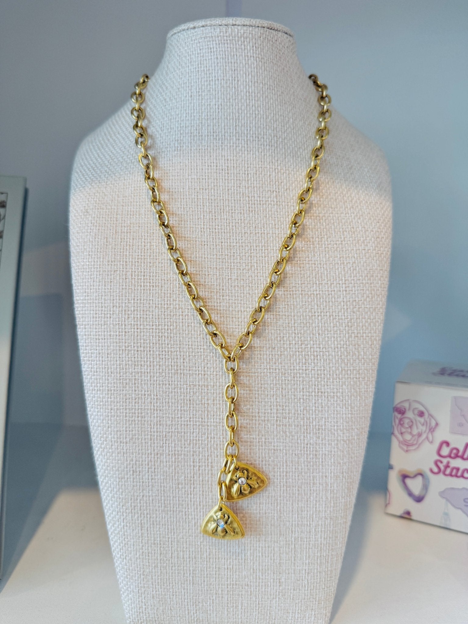 Honey Bee Necklace - Cola Stacks -