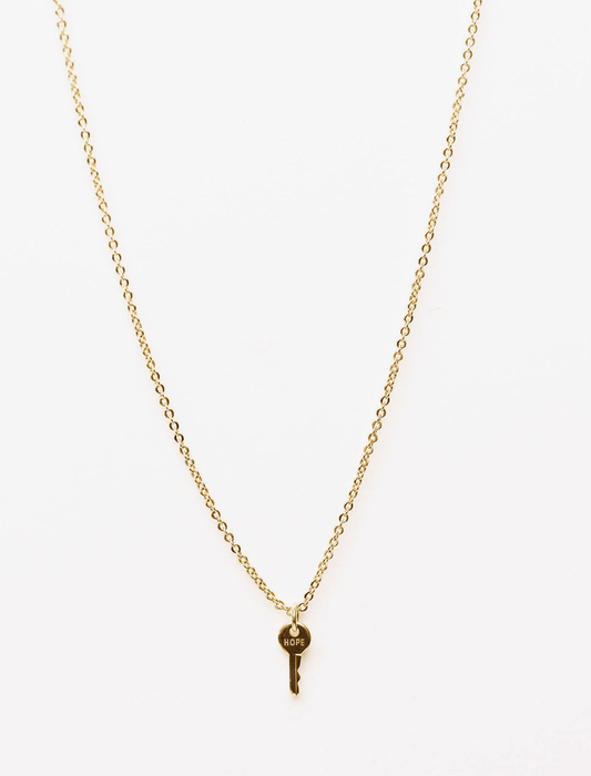 Hope Mini Key Necklace - Cola Stacks - 