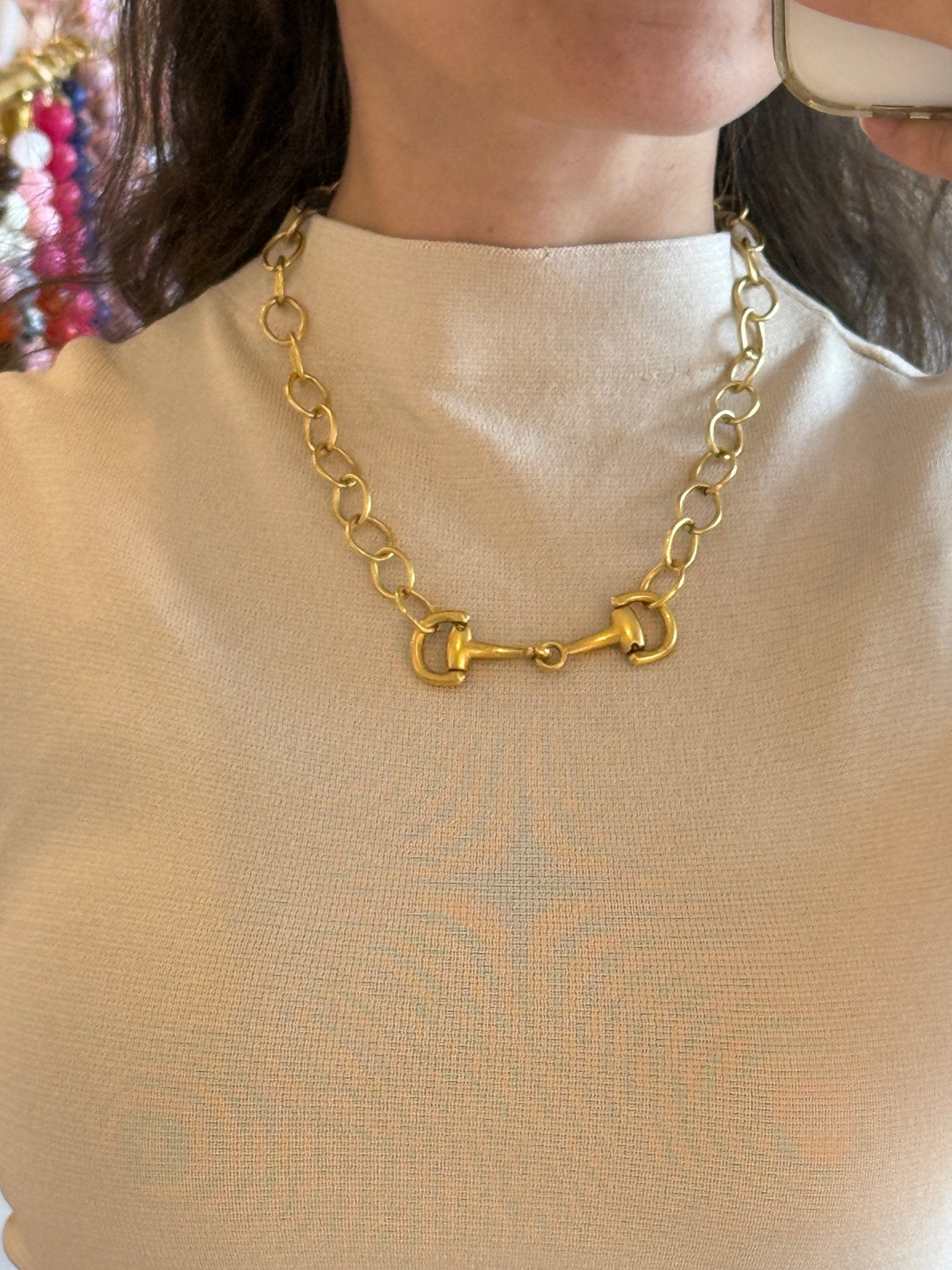 Horsing Around Necklace - Cola Stacks -