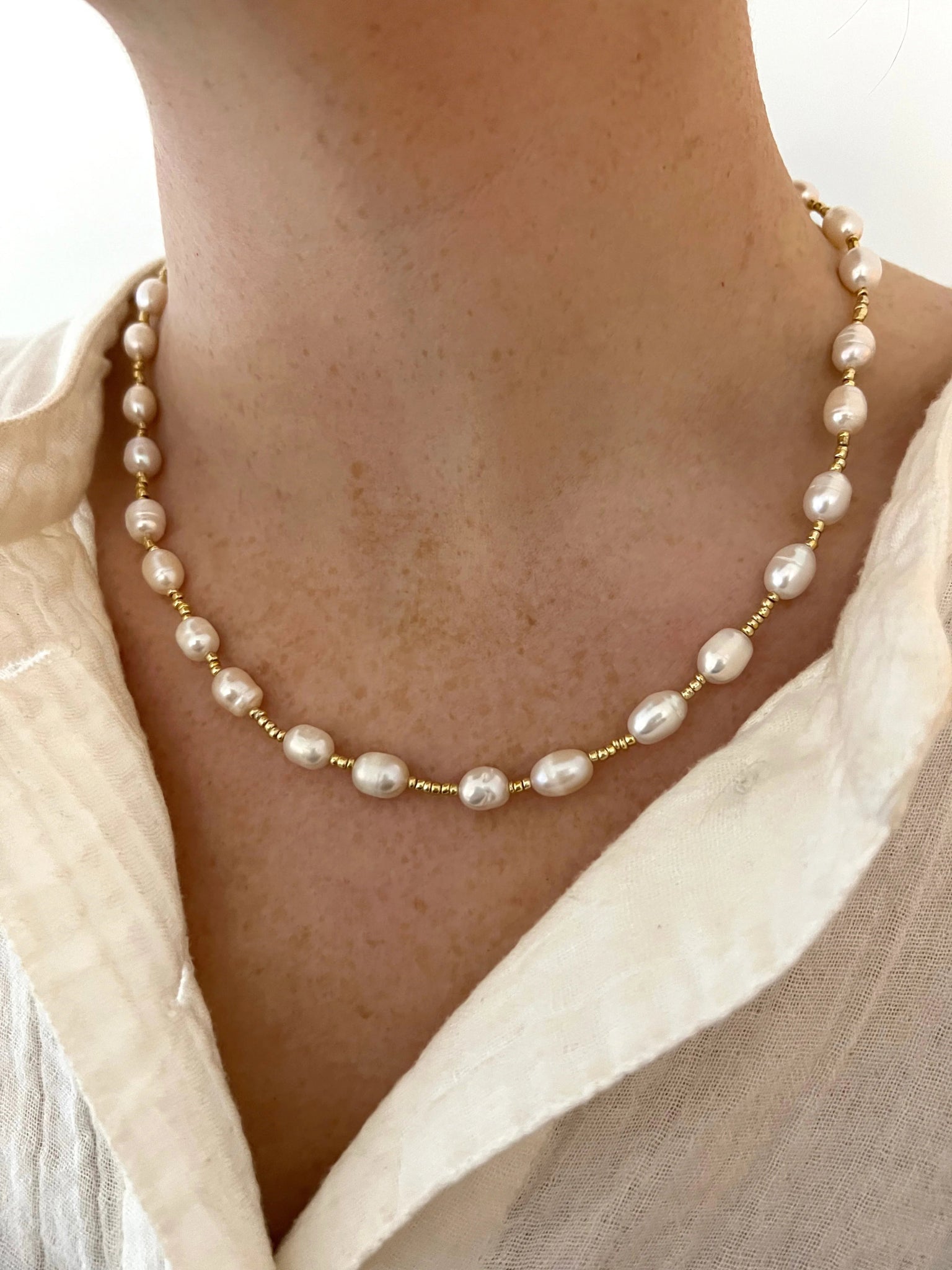 Isabelle Necklace - Cola Stacks - 