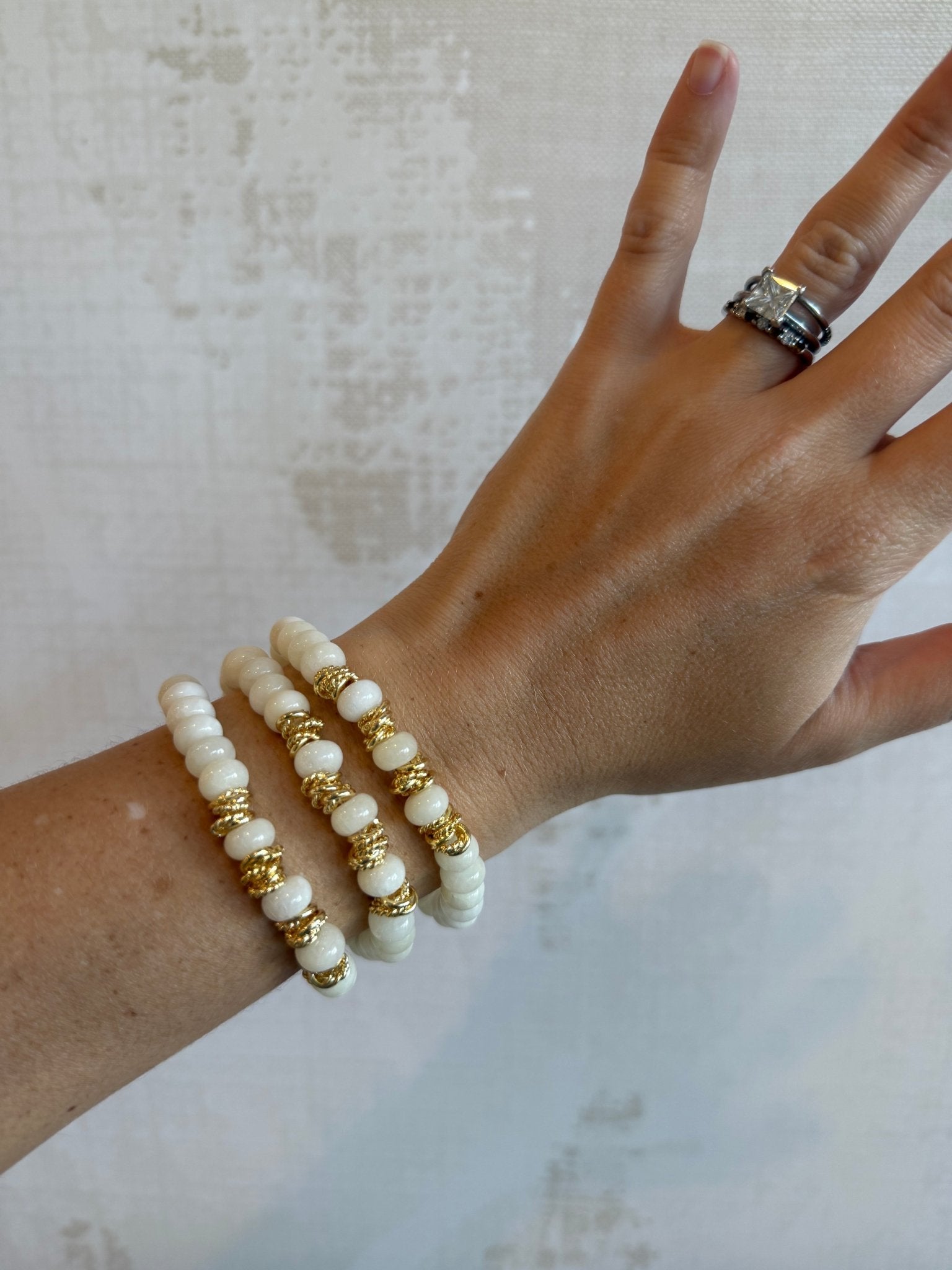 Ivory Lincoln Bracelet - Cola Stacks - 