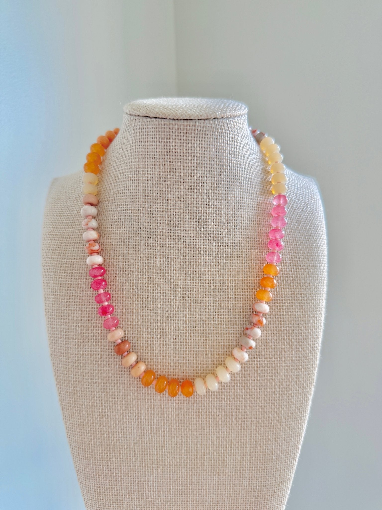 Just Peachy Necklace - Cola Stacks - 