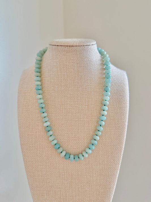 Knotted Mint Necklace - Cola Stacks - 