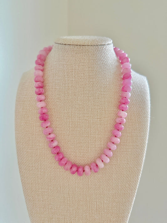Knotted Spring Necklace - Cola Stacks - 