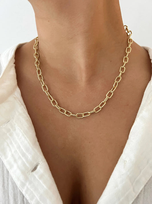 Lauren Necklace - Cola Stacks - 