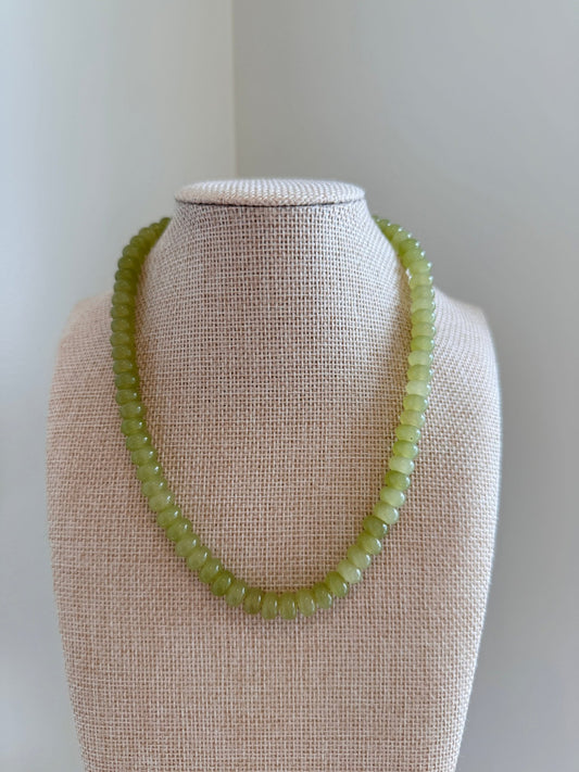 Light Green Necklace - Cola Stacks - 