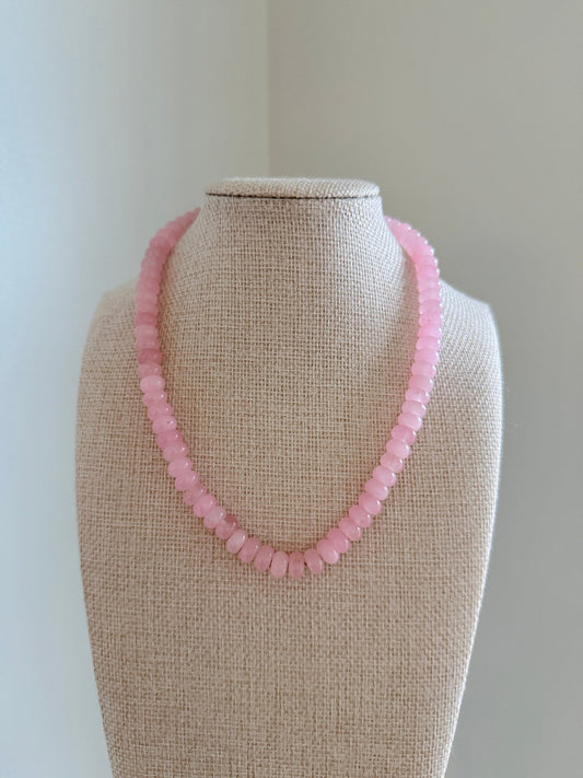 Light Pink Necklace - Cola Stacks - 