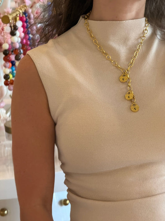 Locket Drop Necklace - Cola Stacks -