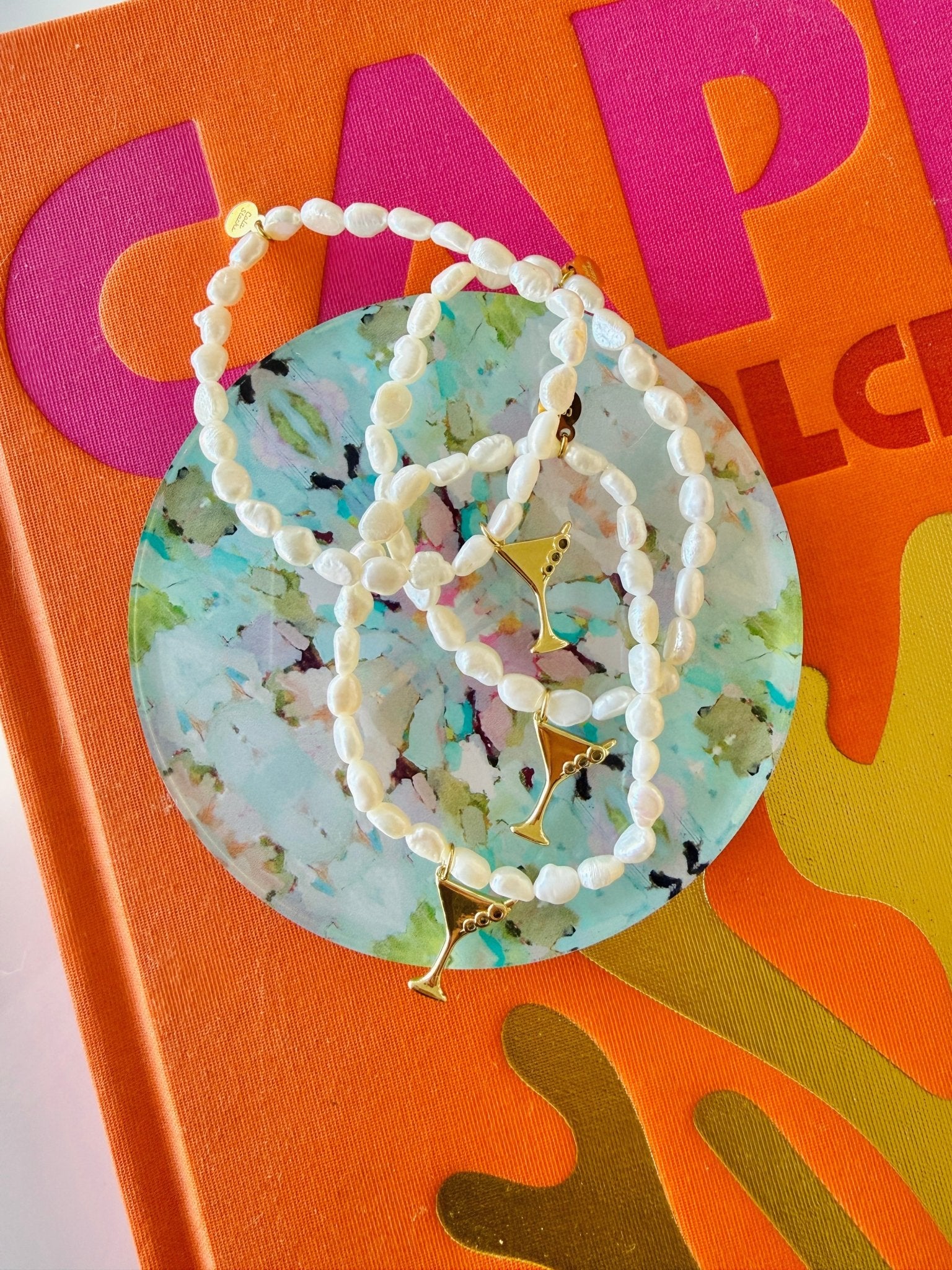 Martini Pearl Bracelet - Cola Stacks - 