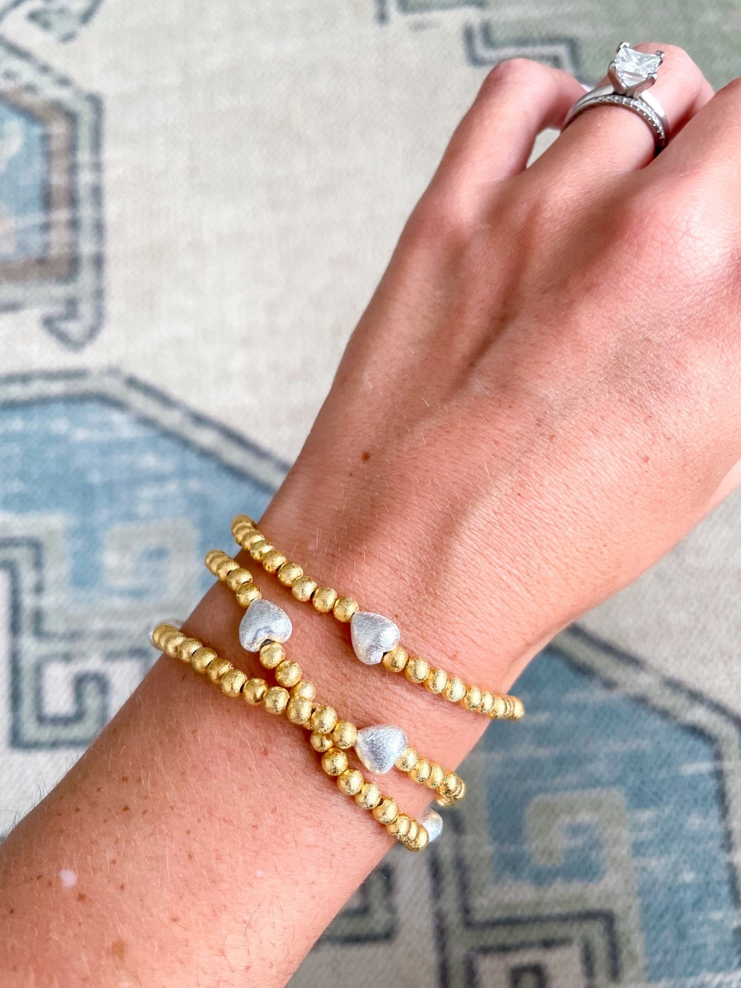 Mix Heart Bracelet - Cola Stacks - 