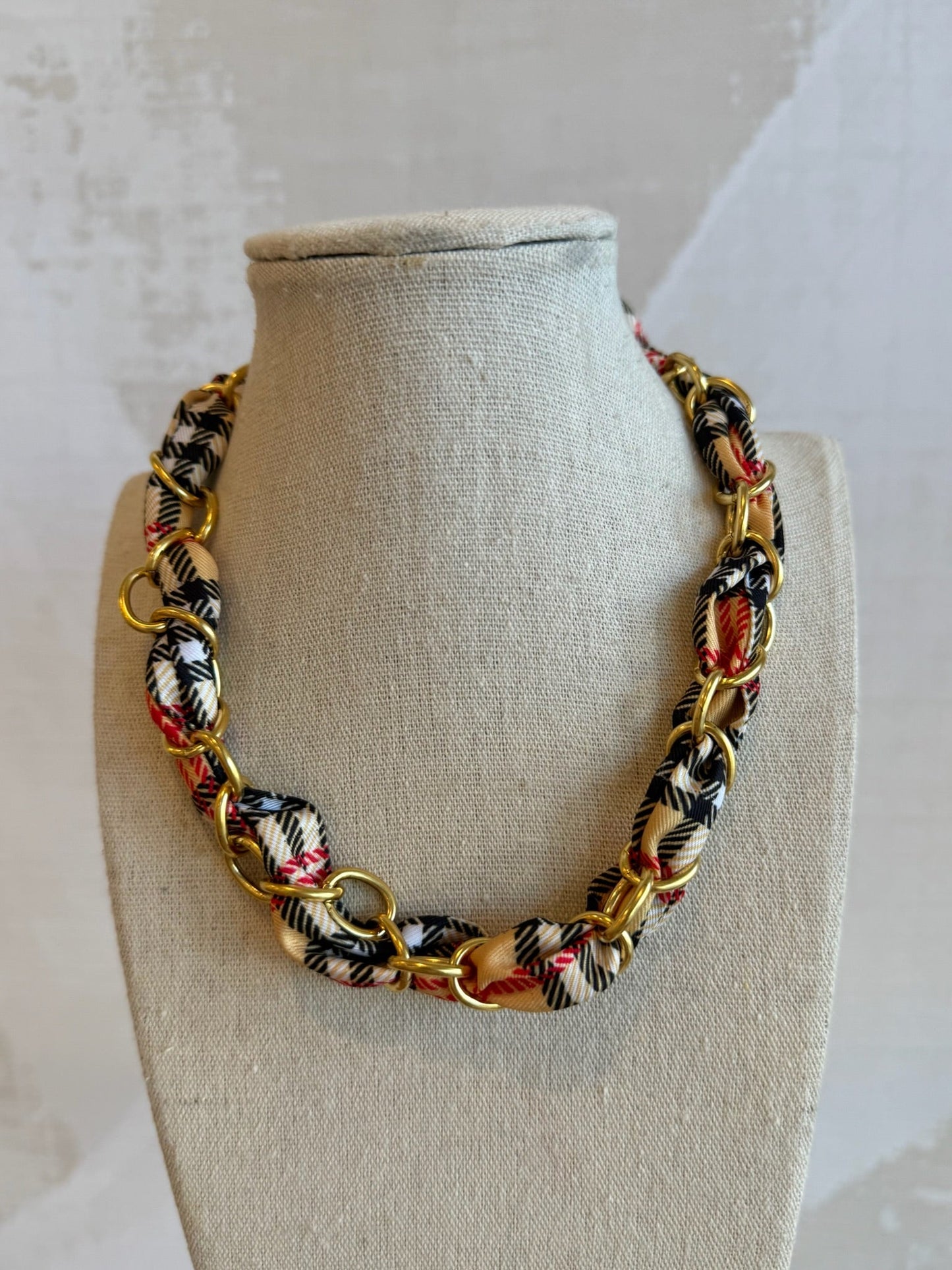 Noel Scarf Chain Necklace - Cola Stacks - 