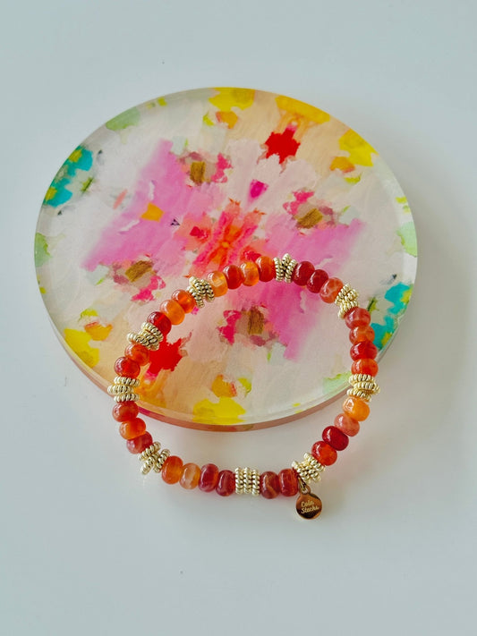 Orange Skies Bracelet - Cola Stacks - 