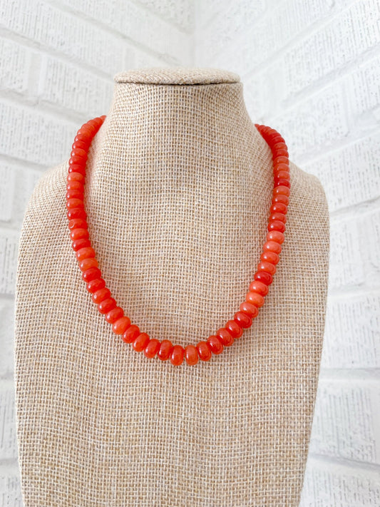 Orange You Glad Necklace - Cola Stacks - 