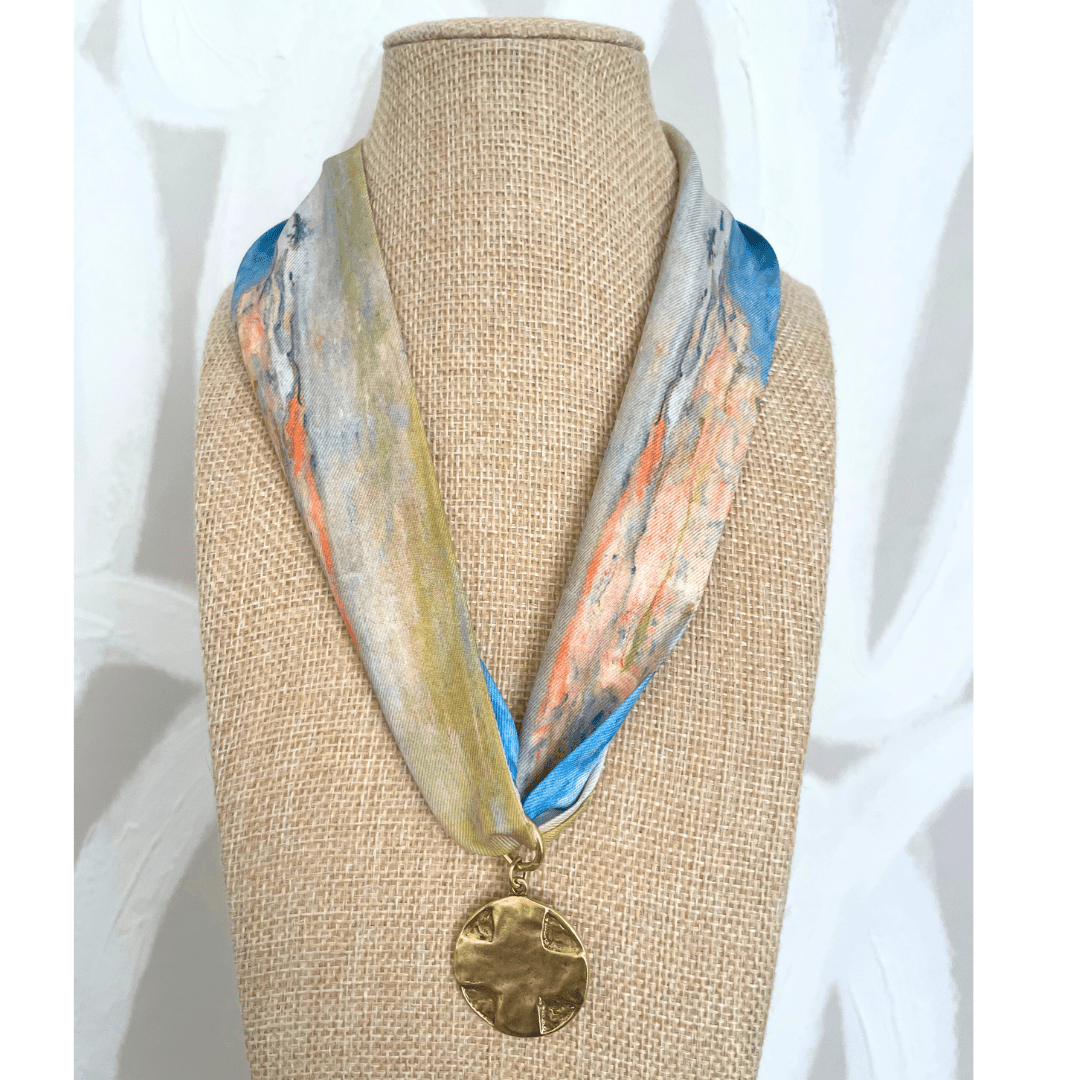 Our Father Scarf Necklace - Cola Stacks - 