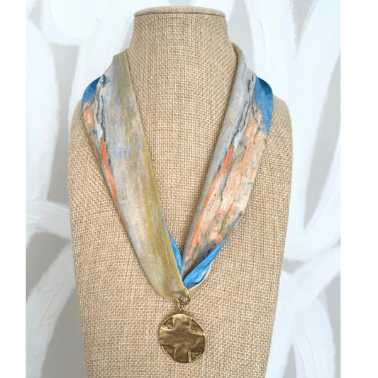 Our Father Scarf Necklace - Cola Stacks - 