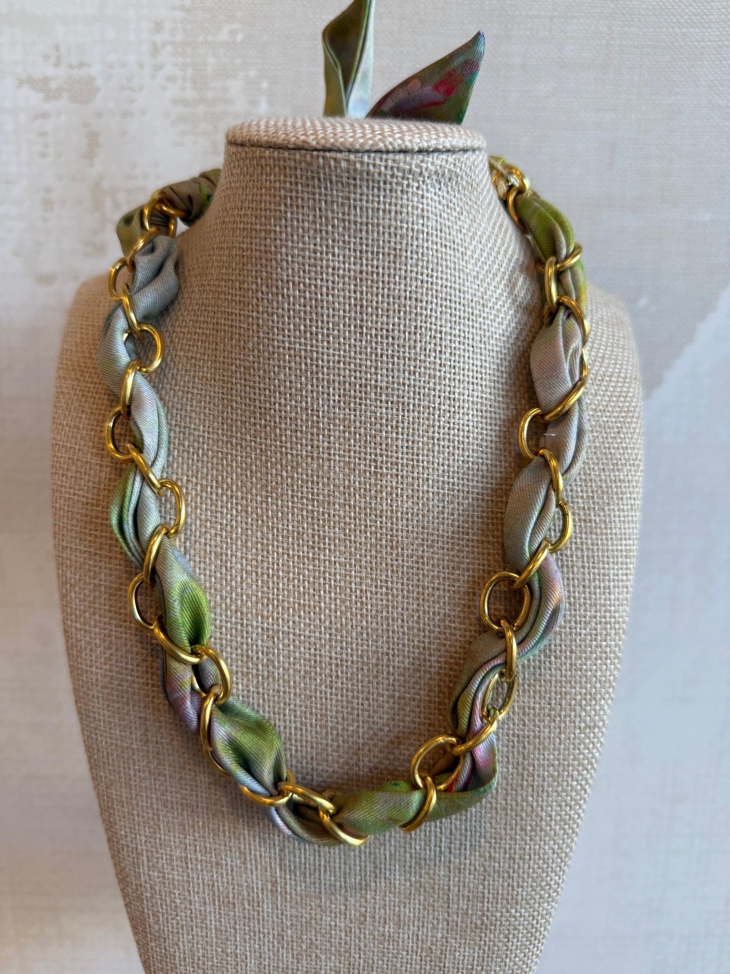 Parks Scarf Chain Necklace - Cola Stacks - 