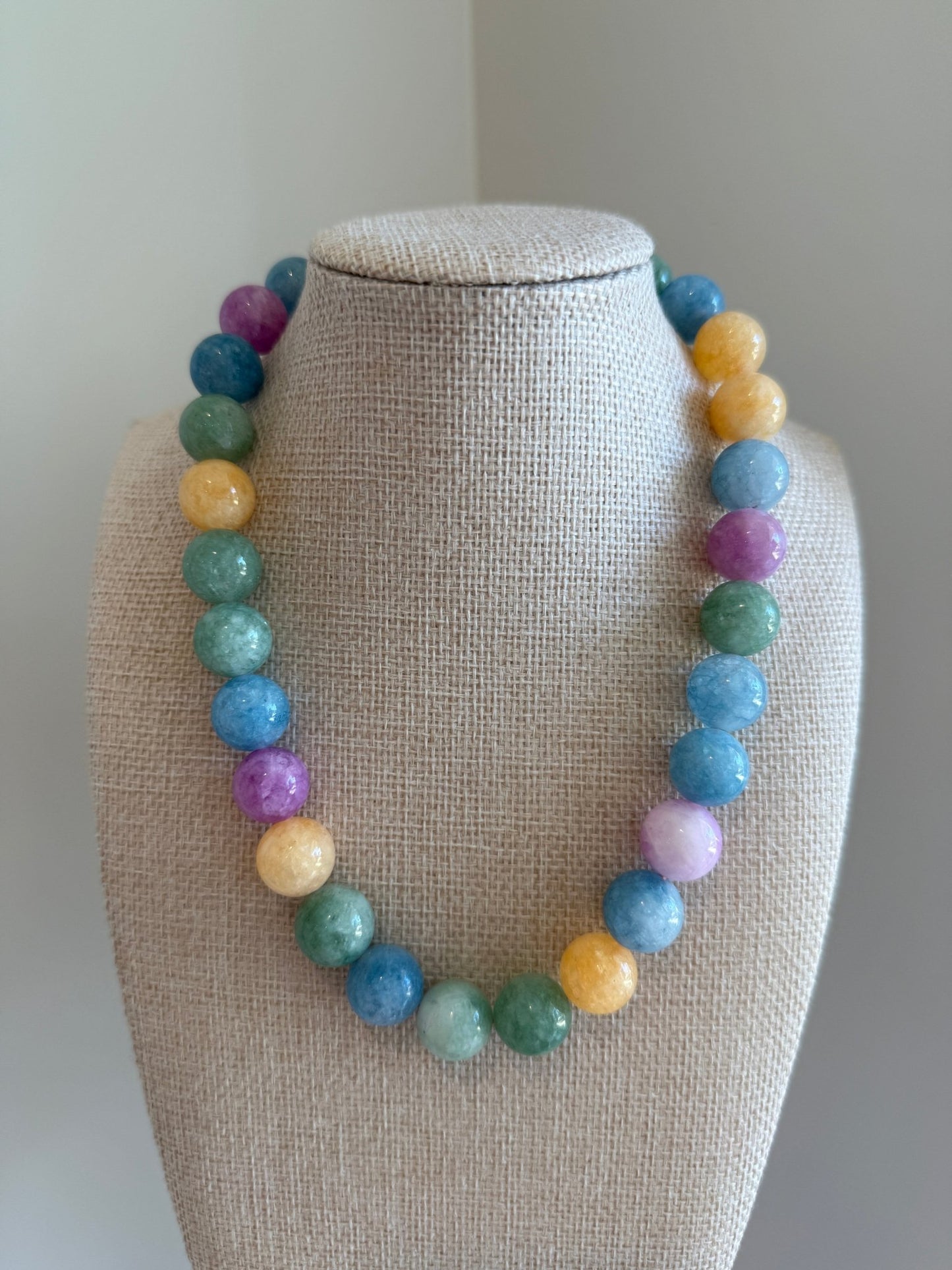 Pastel Bauble Necklace - Cola Stacks - 