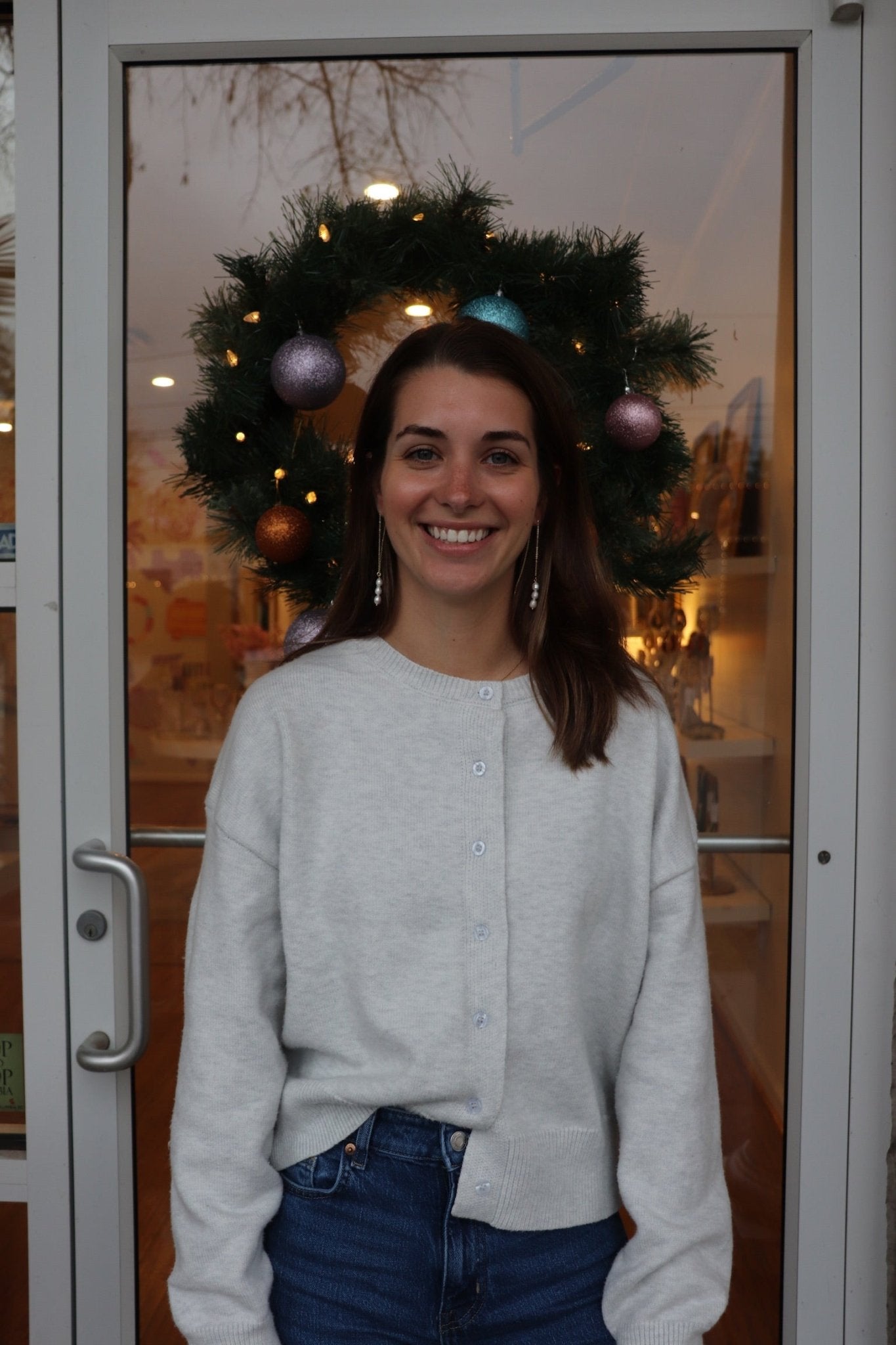 Pearl Threader Earrings - Cola Stacks - 