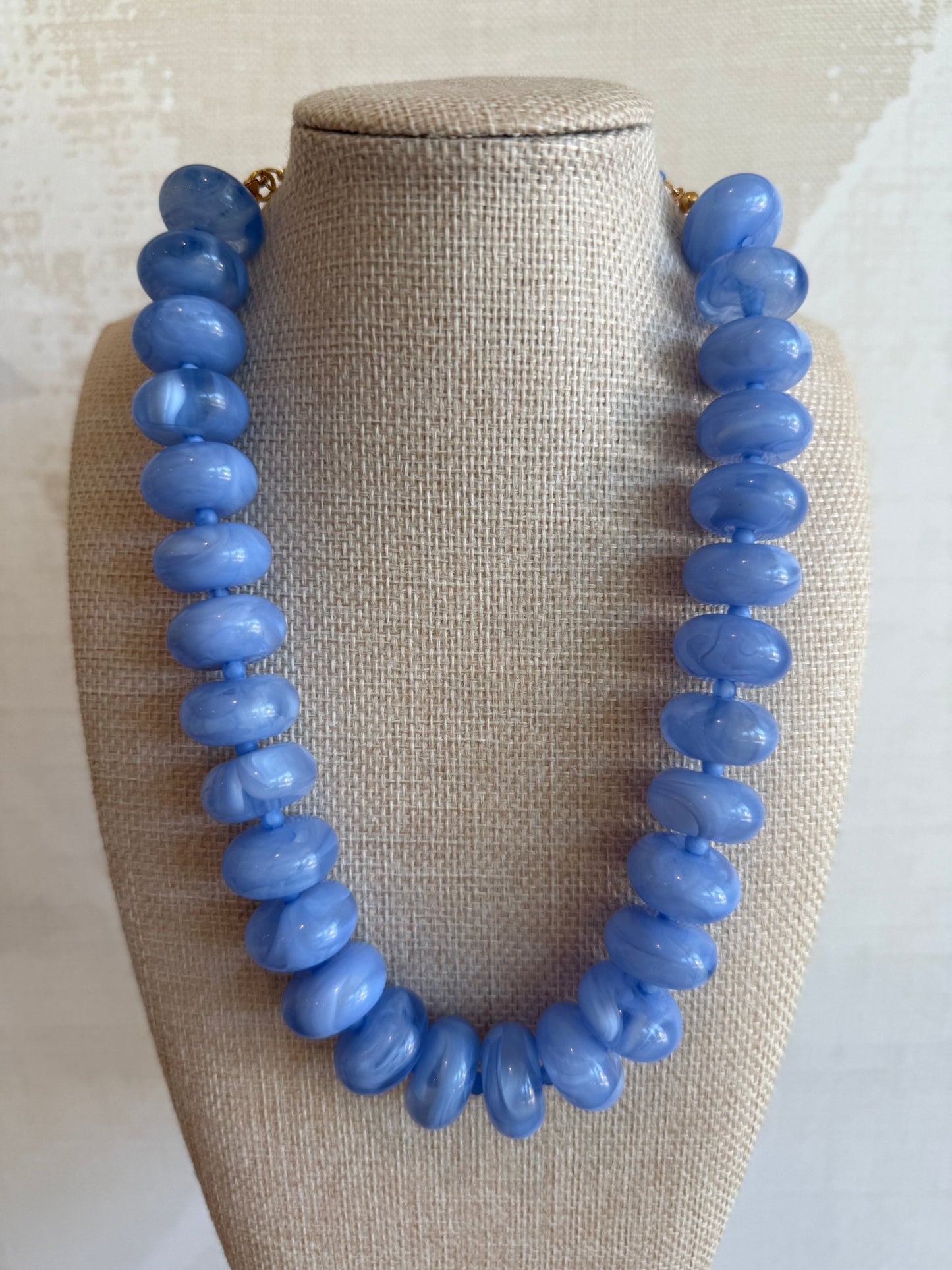 Periwinkle Bauble Necklace - Cola Stacks - 