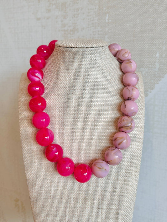 Pink Lady Necklace - Cola Stacks -